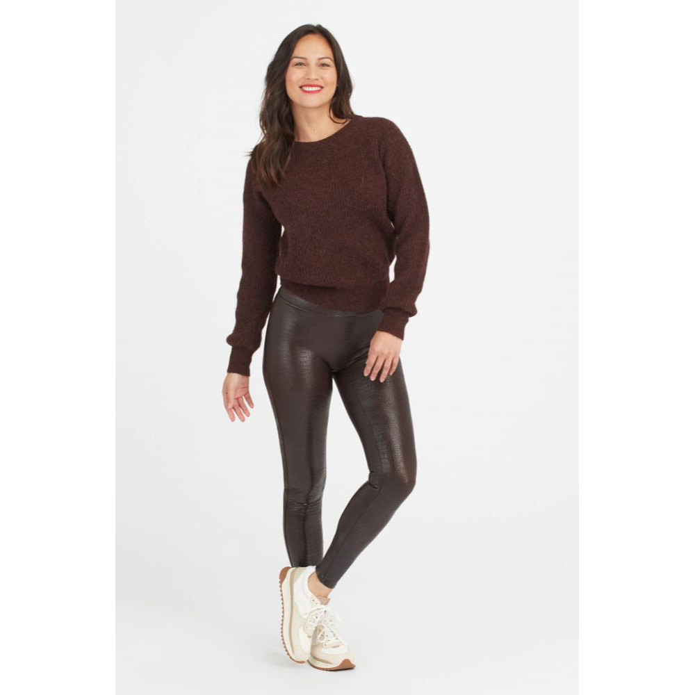 Fascino Leather Croc Shine Legging