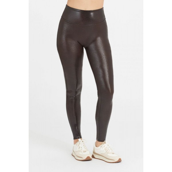 Brisa Leather Croc Shine Legging