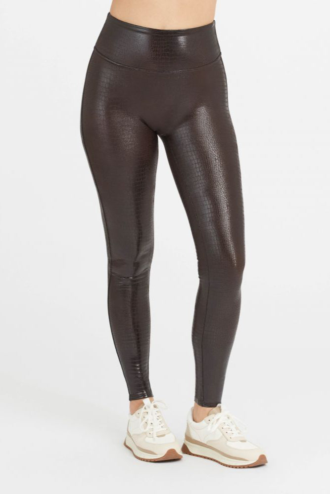 Brisa Leather Croc Shine Legging