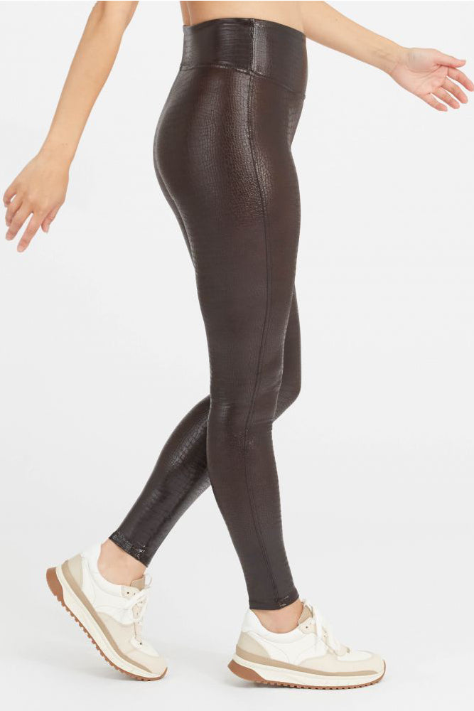 Brisa Leather Croc Shine Legging