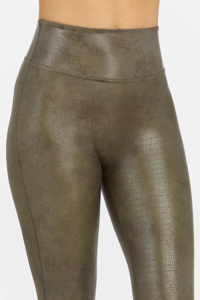 Brisa Leather Croc Shine Legging