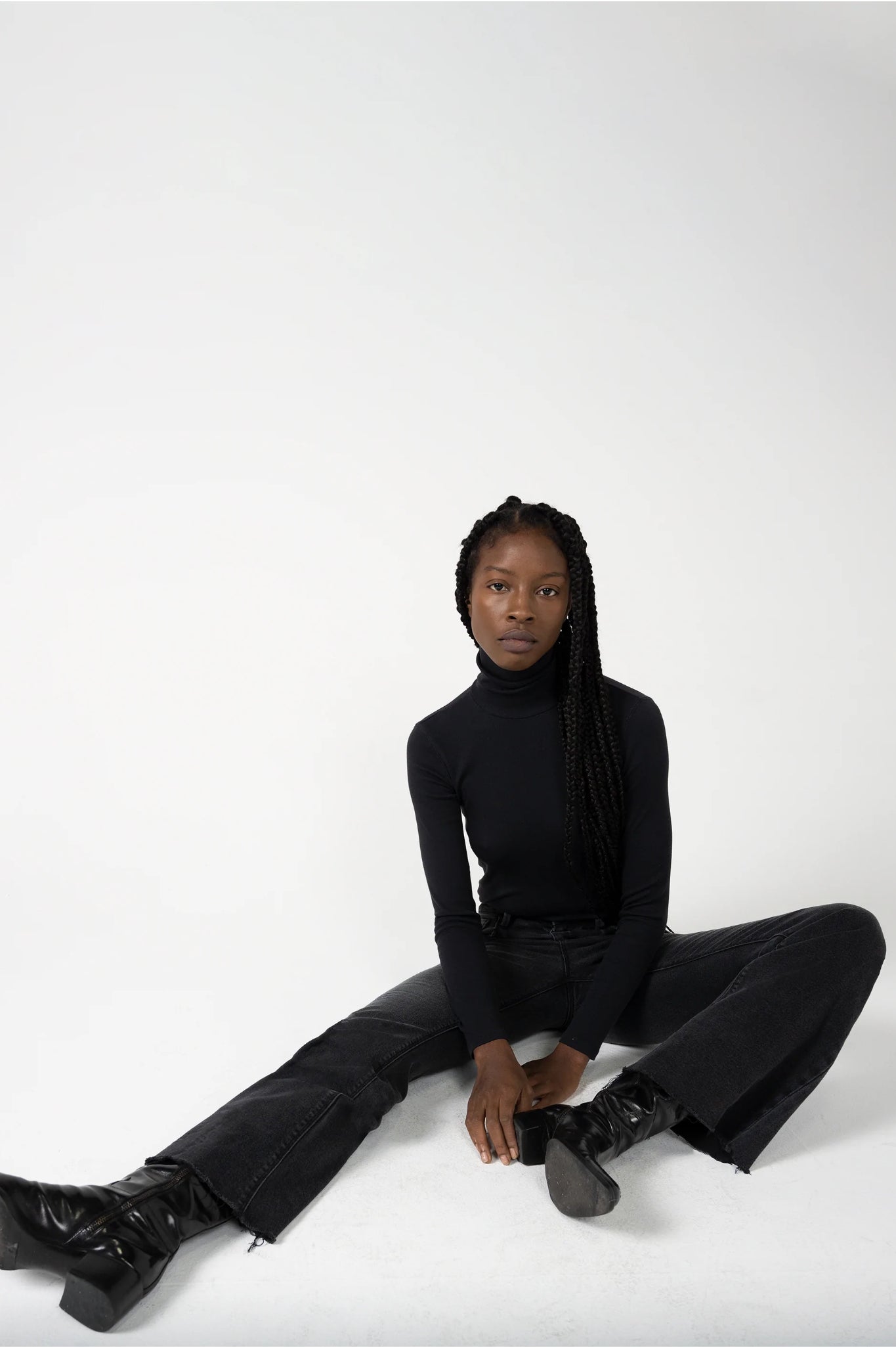 Perle Soie High Rise Flare Jean