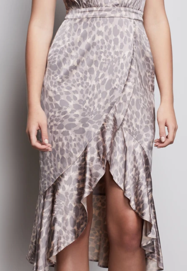 Dusk Halter Leopard Dress