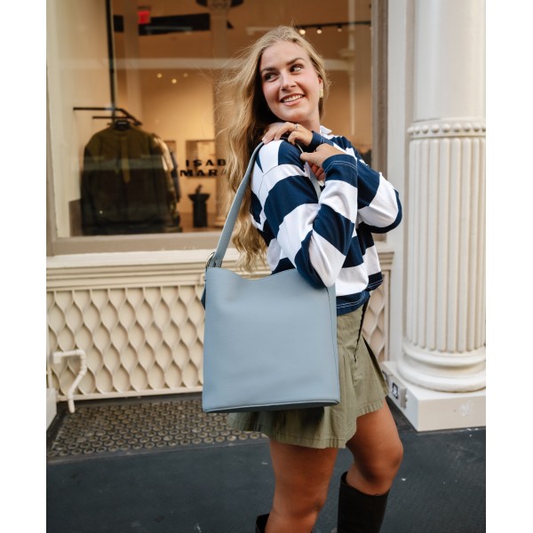 Sleek Tone Bucket Bag