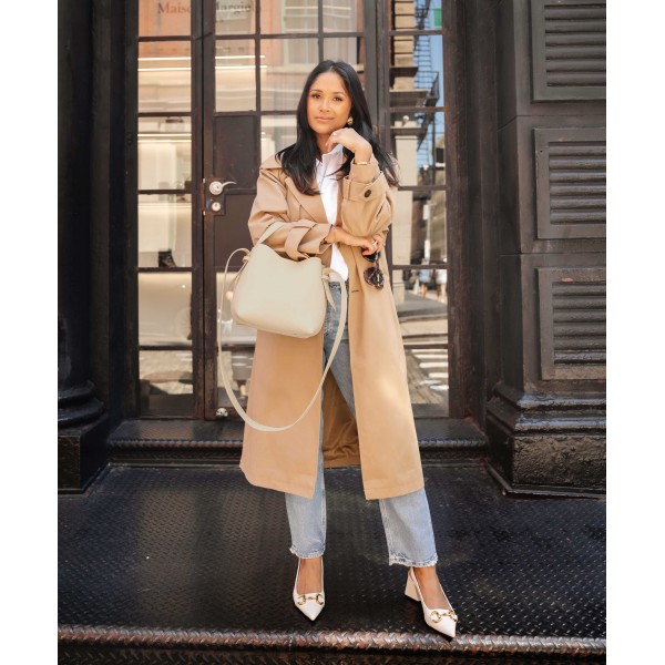 Golden Pulse Bucket Bag