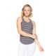 Core Racer Back Stripe Rib Tank