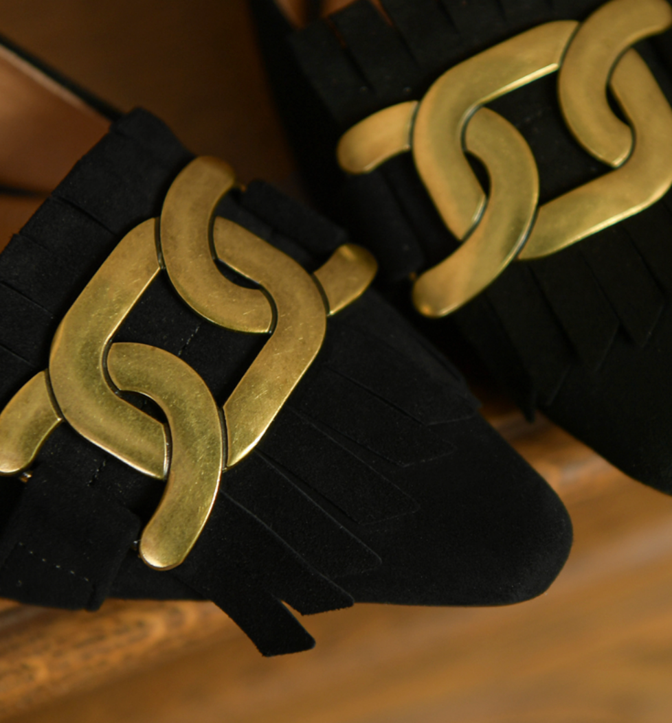 Flamme Leather Heels