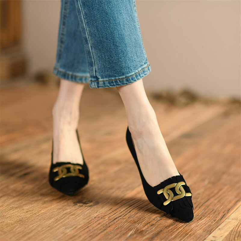 Flamme Leather Heels