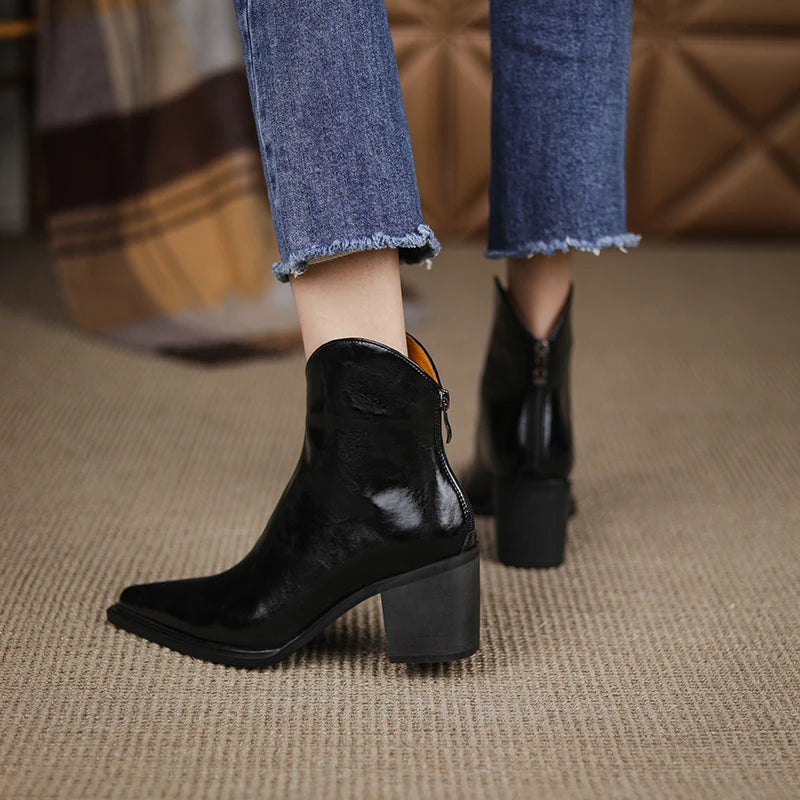 Bold Shade Leather Boots