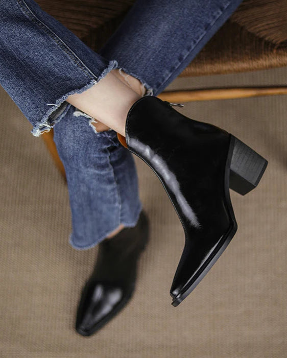 Bold Shade Leather Boots