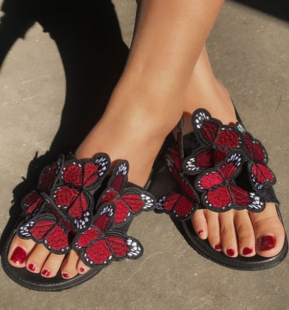 Élan Allure Butterflies Slippers