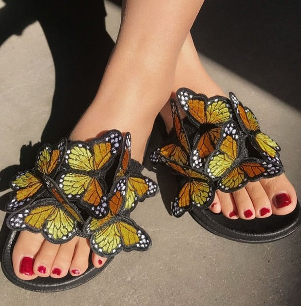 Élan Allure Butterflies Slippers