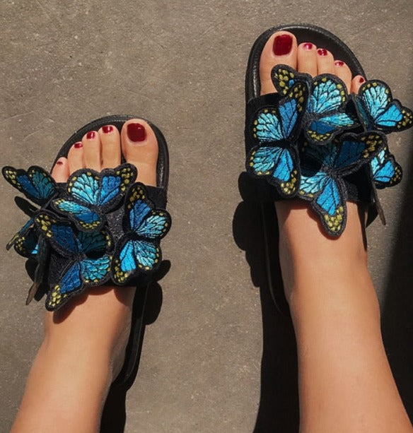 Élan Allure Butterflies Slippers