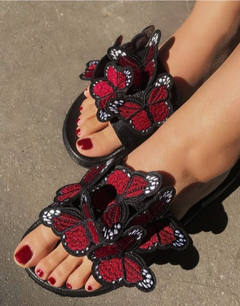 Élan Allure Butterflies Slippers
