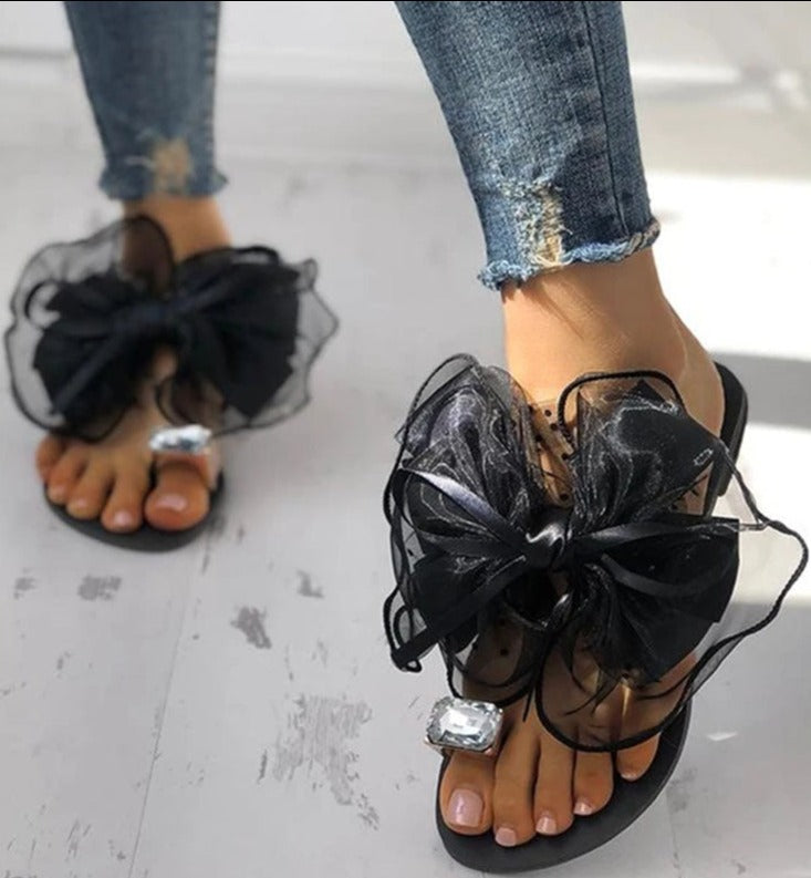 Bold Bowtie Slippers