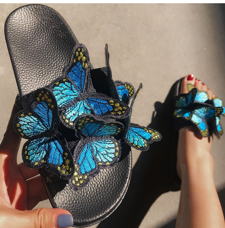 Élan Allure Butterflies Slippers