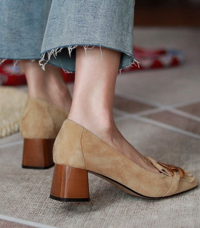 Aria Suede Pumps
