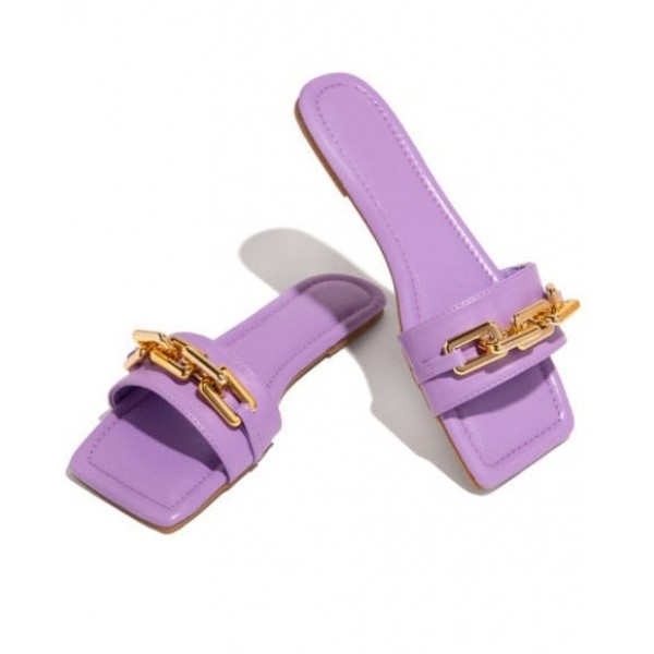 Velvet Chain Slippers