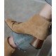 Edge Zipper Ankle Boots