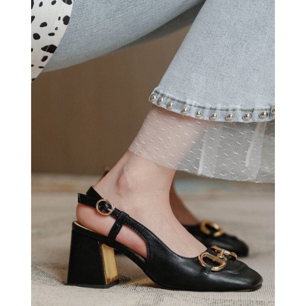 Lune Vintage Thick Heels