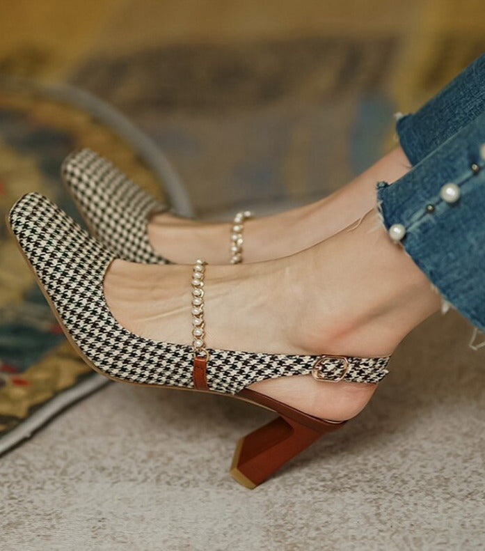 Éclat Pearl Vintage Heels