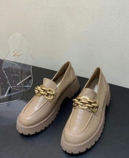 Spark Metal Chain Loafers