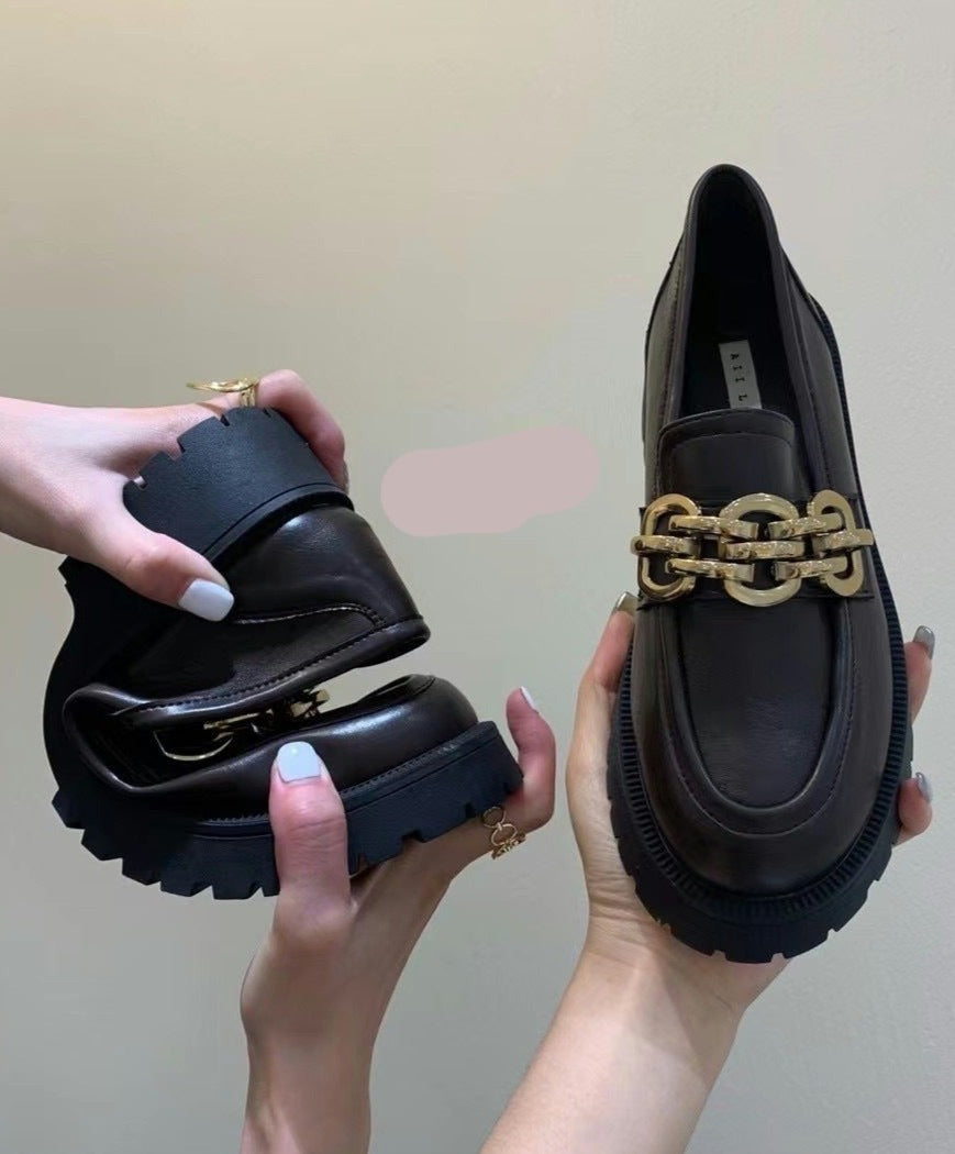 Spark Metal Chain Loafers