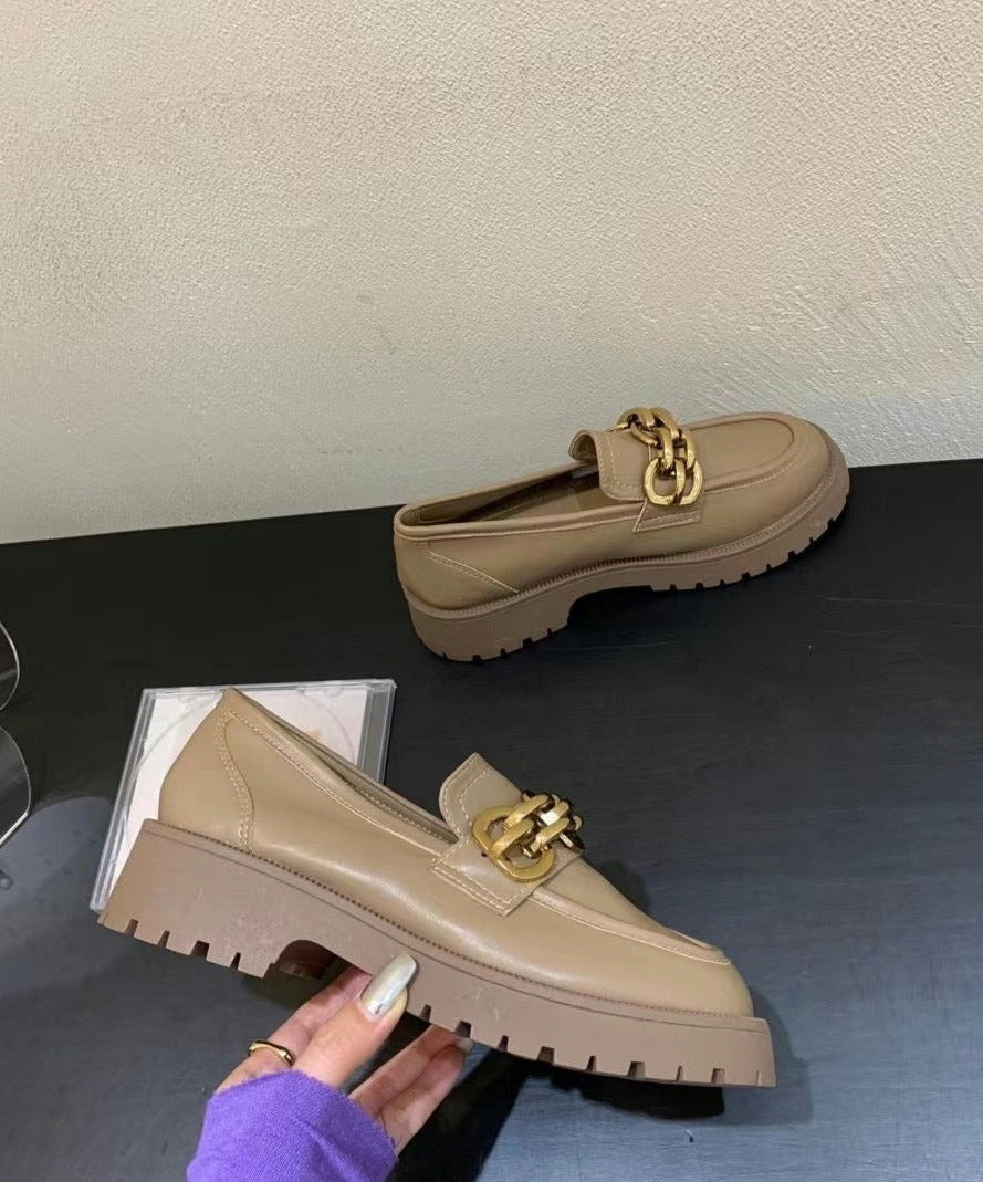 Spark Metal Chain Loafers